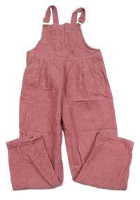 Starorůžové manšestrové laclové kalhoty zn. M&S