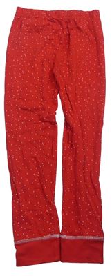 Červené puntíkované pyžamové kalhoty zn. TU 