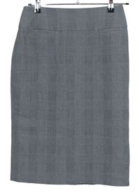 Dámská černo-šedá kostkovaná pouzdrová sukně zn. H&M