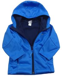 Modrá softshellová funkční bunda s kapucí zn. Quechua 