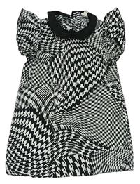 Černo-bílé vzorované lehké šaty zn. River Island