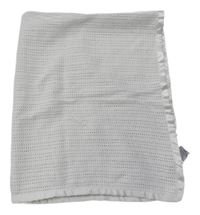 Bílá pletená deka 