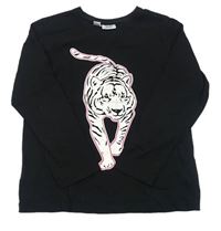 Černé triko s tygrem zn. BPC