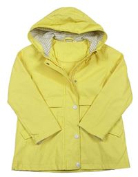 Citronový nepromokavý jarní kabát s kapucí zn. St. Bernard