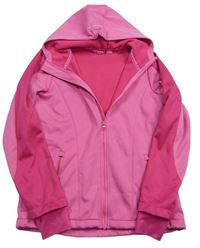 Světlerůžovo-růžová softshellová bunda s kapucí zn. Crivit