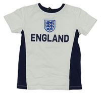 Bílo-tmavomodré tričko s erbem England zn. George 