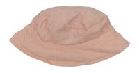 Broskvový mušelínový klobouk zn. Matalan