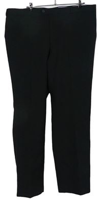 Pánské černé společenské kalhoty s puky zn. C&A vel. 58