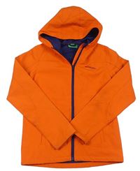 Neonově oranžová šusťáková jarní funkční bunda s kapucí zn. Mountain Warehouse