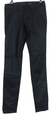 Dámské černé potažené skinny kalhoty zn. H&M