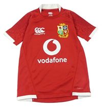 Červené funkční sportovní tričko s logem zn. Canterbury
