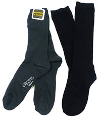 2x ponožky šedé, černé