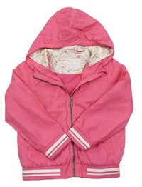 Růžová šusťáková jarní bunda s kapucí zn. Impidimpi