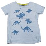 Svetlomodré tričko s dinosaurami Next