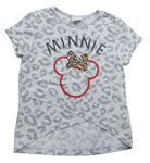 Svetlosivé tričko s leopardím vzorom a Minnie M&Co.