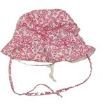 Bielo-ružový kvetovaný klobúk
