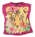 Ružové tričko s tigrom C&A