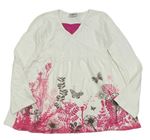 Luxusné dievčenské tričká s dlhým rukávom veľkosť 152
