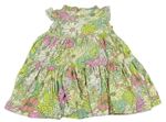 Farebné kvetinové bavlnené šaty Next
