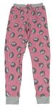 Ružové pyžamové nohavice s ježkami Matalan
