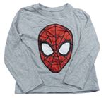 Sivé melírované tričko so Spider-manem Marvel