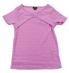 Lacné dievčenské tričká s krátkym rukávom veľkosť 128