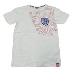 Biele futbalové tričko s erbem England George