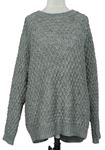 Dámsky sivý vzorovaný sveter H&M