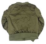 Khaki šusťáková zateplená bomber bunda zn. H&M
