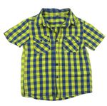 Modro-zelená kostoovaná košeľa Dopodopo