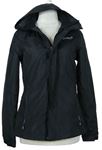 Dámska čierna šušťáková jarná outdoorová bunda s kapucňou Gelert
