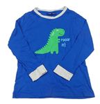 Zafírové tričko s dinosaurom Kiki&Koko