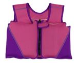 Ružovo-fialová neoprenová plovací vesta