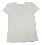Biele tričko s nápisom H&M