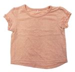 Lacné dievčenské tričká s krátkym rukávom veľkosť 86