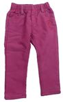 Ružové softshellové nohavice s nápisom