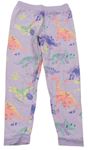 Lila pyžamové nohavice s dinosaurami M&S