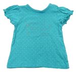 Lacné dievčenské tričká s krátkym rukávom veľkosť 86