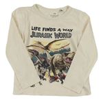 Smotanové tričko s dinosaury - Jurský svět