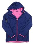 Modro-ružová softshellová bunda s kapucňou Crivit