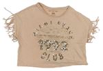 Luxusné dievčenské tričká s krátkym rukávom veľkosť 116