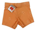 Oranžové nohavičkové plavky so smajlíkmi PRIMARK