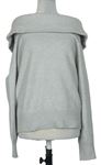 Dámsky béžový sveter s komínovým golierom H&M