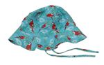 Azurový plátenný zavazovací klobúk s papoušky a palmami H&M