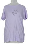Dámske lila tričko s nápisom New Look