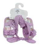 2set - Ružovo-biele kockované sandálky + čelenka Primark, vel. 18