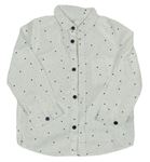 Biela košeľa s hviezdami