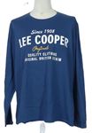 Pánske tmavomodré tričko s nápismi Lee Cooper vel. 3XL