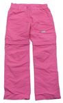 Ružové šušťákové nohavice s odepínacími nohavicami Topolino