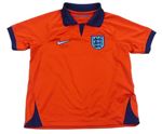 Červeno-tmavomodré sportovní polo tričko - England Nike